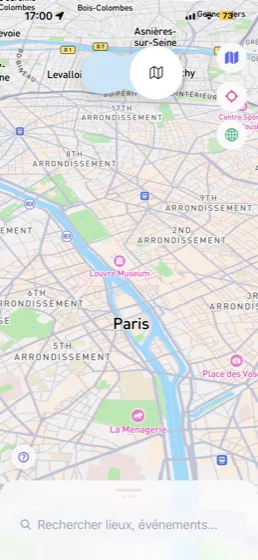 Carte interactive de Paris